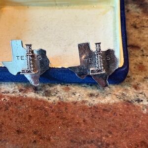 Silver Texas Cufflinks